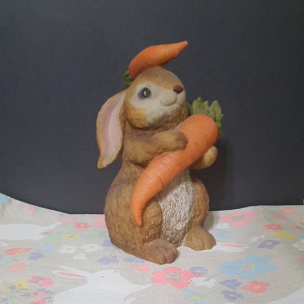 NWOT 4PC Bunny Place Mats with Floral Design. Bunny Figurine Not Included.